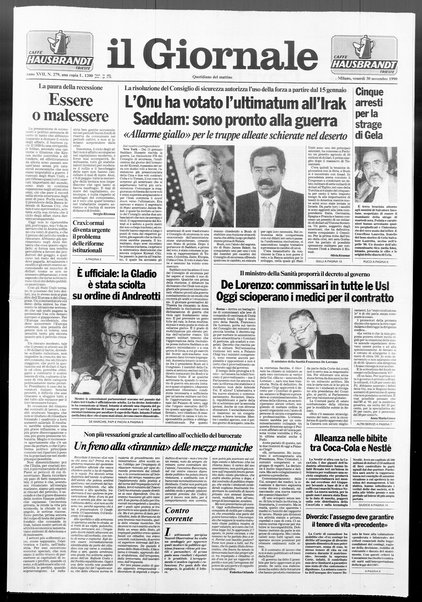 Il giornale : quotidiano del mattino